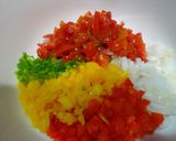 サルサ風ソースで食べるハンバーグ作り方5写真