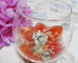 トマトの野沢菜わさび和え作り方3写真