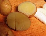 ワンルーご飯★ジャーマンポテト作り方1写真