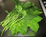 地三つ葉の茎の酢味噌あえ作り方1写真