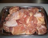 大葉にんにく醤油de鶏モモ肉の煮込み作り方1写真