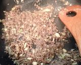 挽き肉とキャベツのパスタ作り方5写真