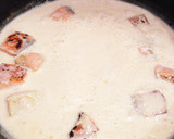 塩鮭とほうれん草のクリームパスタ作り方5写真