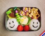 キャラ弁☆スマイルくん♪作り方1写真