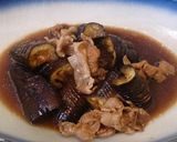 簡単!なすと豚肉の煮物作り方4写真