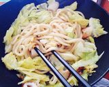 春キャベツであっさりうどん作り方2写真