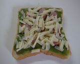 簡単!栄養満点朝食★ほうれんマヨトースト作り方1写真