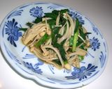 えのきとにらの大葉ニンニク醤油炒め♪作り方3写真