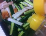 きゅうりとちくわのごま油和え作り方4写真
