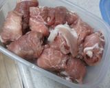 黒酢の酢豚作り方1写真