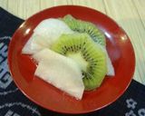 簡単早い！梨と大根とキーウィの焼肉サラダ作り方1写真