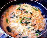 シチューの素でクリームパスタ作り方5写真
