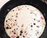 キノコとベーコンのクリームパスタ作り方4写真