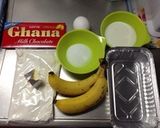 HMで♡簡単チョコバナナケーキ作り方1写真