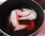 鶏手羽先の赤ワイン煮作り方1写真