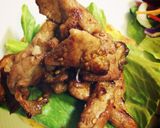 フレンチトーストパンで焼き肉バーガー作り方6写真