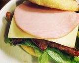 フレンチトーストパンで焼き肉バーガー作り方8写真