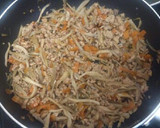 鶏そぼろとエリンギの混ぜ込みご飯作り方4写真