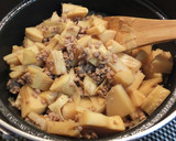 たけのこと豚挽き肉の甘辛照り煮作り方4写真