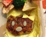 キャラ弁ハンバーグハローキティ作り方3写真