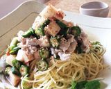 ☆ネバネバ野菜の梅肉あえ和風冷製パスタ☆作り方8写真