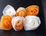 おせち料理ちらし寿司に☆紅白なますの薔薇作り方5写真