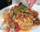 簡単！あさりのトマトパスタ〜作り方4写真