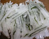 しその塩漬けと大根の箸休め作り方2写真
