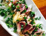フライパンで作るカツオの塩タタキ作り方4写真
