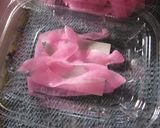 【弁当飯】桜大根(漬物)deピンクのお花作り方4写真