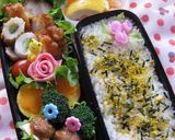 【弁当飯】桜大根(漬物)deピンクのお花作り方14写真
