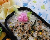 【弁当飯】桜大根(漬物)deピンクのお花作り方13写真