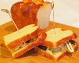 がっつりランチに照り焼きステーキサンド作り方6写真