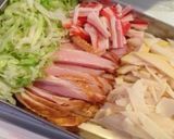 タケノコとスモークチキンのサラダピビン麺作り方1写真