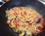 昭和の味？茄子とベーコンのトマトパスタ♫作り方6写真