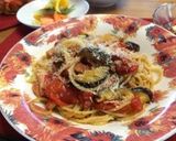 昭和の味？茄子とベーコンのトマトパスタ♫作り方7写真