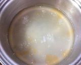 鶏皮のゆで汁で作る水菜の中華スープ作り方2写真