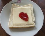 可愛い♡ジャムチーズサンド作り方2写真