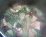 チンゲン菜とミニ椎茸の煮物作り方4写真