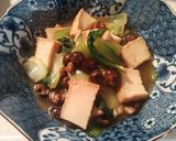 チンゲン菜とミニ椎茸の煮物作り方5写真