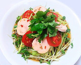 ゆで鶏の冷やし中華 胡麻だれの作り方作り方9写真