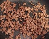 ひき肉＋えだまめで、ボリューム筍ごはん作り方2写真