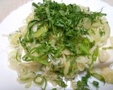 絹ごし豆腐に、たっぷりねぎ塩のせ冷奴作り方9写真