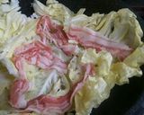 春キャベツと豚バラ蒸し　梅餡かけ作り方2写真