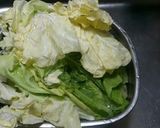 春キャベツと豚バラ蒸し　梅餡かけ作り方1写真