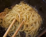 お手軽バジルソースと鶏肉のパスタ作り方7写真