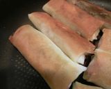ほうれん草とトマトとハムとチーズの春巻作り方5写真