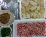 たけのこ&ひき肉の甘辛味噌炒め♪作り方1写真