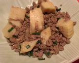 たけのこ&ひき肉の甘辛味噌炒め♪作り方5写真