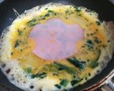 丸ごとハム入りオムレツ♪作り方3写真
